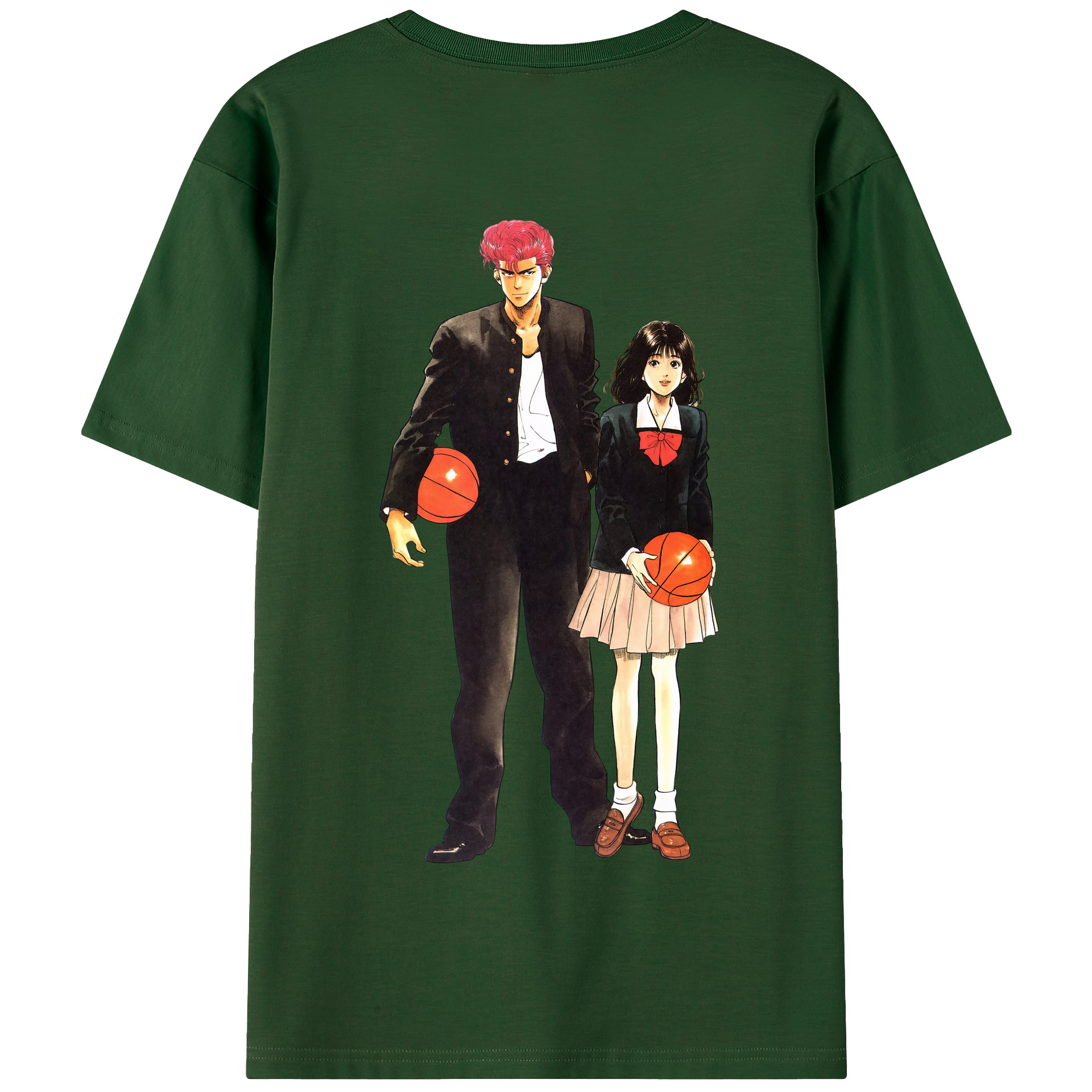 SLAM DUNK／スラムダンク 綿100％半袖Tシャツ（背面プリント）